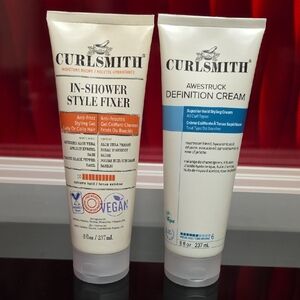 Curlsmith In-Shower Style Fixer + Awestruck Definition Cream – 8 oz Duo